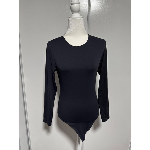 Babaton Contour Black Bodysuit Long‎ Sleeve Basic Everyday Essential Body Large - Picture 1 of 4